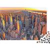 QWERTYUIOPD Skyline Cittadino Puzzle 1000 Pezzi Puzzle per Adulti Tramonto Gioco di Puzzle 1000 Pezzi Decorazione Casa Antistress 52x38cm/1000pcs