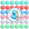 NCKIHRKK 36 Pezzi Palloncini d'acqua in Silicone, Gavettoni Acqua Riutilizzabili a Eiempimento Rapido, Giochi d Acqua Estivi Giardino/Spiaggia/Piscina, Bombe d'acqua Gioco per Bambini Adulti