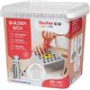 fischertechnik Fischer for Kids Builder-Box 579435 - Attrezzi Giocattolo per Bambini con tasselli Duo Kid, connettori e cacciavite, dai 3 Anni in su