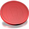 CombiCraft Monete da birra in rilievo rosse - 250 pezzi