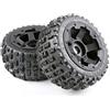 Doumneou PNEUMATICI E RUOTA SET PER 1/5 KM BAJA 5B Rc Ricambi Auto Posteriore 170X80