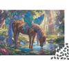 SBMASCJJZRCV Cavallo Fatato Tema Carta Puzzle 1000 Pezzi per Adulti Didattico Arte Fantasia Puzzle Carta Decorazione Regalo 70x50cm/1000pcs