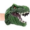 Generic Giocattolo di dinosauro in | Burattino a mano animale morbido realistico, giocattolo di dinosauro in marionetta T Rex per teatro delle marionette, bomboniera di Halloween, gioco fantasioso