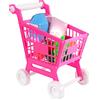 Hidyliu Carrello della Spesa per Bambini Carrello da Gioco Set Simpatico Giocattolo Educativo per Giochi di Ruolo per Bambini, Miglioramento delle abilità di Puzzle per L'interazione tra Genitori e