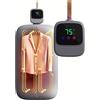 Warmforwel Asciugatrice portatile da 450 W, mini asciugatrice con sacco asciutto, asciugatrice elettrica pieghevole, doppia ventola turbo, 3 livelli di calore, timer e display digitale per casa, hotel