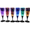 SODIAL Vetri A LED di Flasi di Champagne Arancione Lampeggiante Liquido C9N88507
