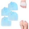 Aosrioylt Separatori Dita in Silicone Hyggear for Donne E Uomini, Cuscinetto Correttore for Alluce Valgo, Separatori Dita in Gel Traspiranti E Morbidi for Dita Sovrapposte(Blue*2)