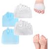 Aosrioylt Separatori Dita in Silicone Hyggear for Donne E Uomini, Cuscinetto Correttore for Alluce Valgo, Separatori Dita in Gel Traspiranti E Morbidi for Dita Sovrapposte(Transparent*1+blue*1)