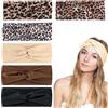 YNR 6 fasce elastiche per capelli con stampa leopardata e tinta unita, larghe fasce elastiche per donne, yoga, sport, stile bohémien, alla moda, per donne e ragazze