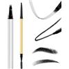 Boobeen 2 pacchetto 4-punta Microblading penna sopracciglia, matite impermeabili sopracciglia per le donne per creare senza sforzo capelli naturali come ictus, indossare tutto il giorno