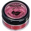 Moon Glitter Glitter biodegradabili ed ecologici a pezzi della Moon Glitter - Glitter cosmetici per il volto, il corpo, le unghie I capelli e le labbra - 100% Biologici - 5g - Rosa