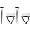 Docolor Pettine Ciglia，docolor Separatore per Ciglia Mascara Applicatore Ciglia Definer Pennello per Ciglia in Metallo Strumenti per il Trucco-Nero (Confezione da 2)