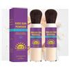 Generic Polvere solare minerale per bambini, SPF 30, protezione solare naturale, adatta a tutti i tipi di pelle, impermeabile, leggera e traspirante, 2 pezzi