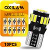 OXILAM 10x W5W T10 HA CONDOTTO LA Luce Canbus 194 HA CONDOTTO LA Lampadina di Posizione di Parcheggio Lampada di Segnale per Mercedes Benz W203 W211 W204 W210 W124 W212 W202 W205