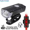 cycle zone Set luci per bici Luce anteriore con fanale posteriore Ricaricabile tramite USB Facile da installare 3 modalità Accessori per biciclette per la bicicletta da strada MTB