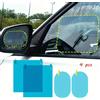 NONE 4 pezzi Pellicola protettiva per specchietto retrovisore per auto Adesivo per finestrini laterali, Pellicola per specchio impermeabile antiriflesso antipioggia Trasparente Nano Coatin