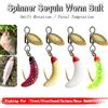 Qievcrme 5 pz/10 pz Spinner Paillettes Verme Esca Mosche Richiamo di Pesca Gancio Per Trota/Steelhead/Salmone/Basso