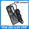TINGXING Adattatore CA 90W 20V 4.5A Pin USB OT-APB03 Caricatore del computer portatile per Lenovo ThinkPad X1 Ultrabook B40 G50 M4400 M4450 Z50 Z505 Essenziale