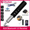 xiede Ricevitore Bluetooth 5.0 per Auto con Jack AUX da 3,5mm, Kit Audio Stereo, Trasmettitore per Altoparlanti, Amplificatore Wireless con Microfono