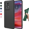 Foohly Custodia flessibile in silicone liquido per Motorola Edge 50 Pro 60 Fusion Ultra 40 Neo Plus 2023 5G Custodia protettiva Paraurti Fundas Coque