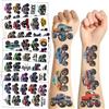 Disney 10 pz/set nuovo mostro camion adesivi tatuaggio temporaneo auto cartone animato tatuaggio impermeabile per divertente regalo festa di compleanno