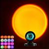 Htomaza Proiettore di Luce Tramonto con Telecomando, Luce Notturna a 16 Colori, Luce LED RGB Cangiante, Accessorio per Fotografia da Camera da Letto