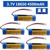 jiaojiren Batteria ricaricabile agli ioni di litio da 3,7 V 4500 MAH 18650 con spina xh2.54 per presa di ricambio illuminazione di emergenza parti Bluetooth