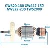 NONE AC220-240V Armatura per BOCSH GWS20-180 GWS22-180 GWS22-230 TWS2000 Rotore Ancora Statore Bobina Smerigliatrice angolare Accessori di ricambio