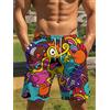 NONE Personalità Graffiti Modello Costume da bagno per uomo Estate Tavola da surf Pantaloncini Costume da bagno 2025 Nuovo 3D stampato Harajuku Cool Pantaloni corti