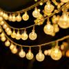 OKAL RED EAST Bubble Ball Light USB/Scatola batteria String Crystal Bead Ball Fata String Light Festa di nozze Natale 1.5/3/6M 10/20/40 luci