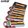 hrb Youme 2S 3S 4S 6S RC Lipo Batteria 7.4V 11.1V 14.8V 22.2V 3300mah 4500mah 5200mah 6200mah 6500mah T XT60 Custodia rigida Parti RC