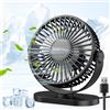 sweetfull Ventilatore USB Portatile da Tavolo e da Parete, Mini Ventilatore Elettrico Silenzioso con 3 Velocità Regolabili, Circolatore d'Aria per Casa, Scrivania e Ufficio