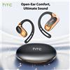 HTC NE35 Bluetooth V6.0 Auricolari di traduzione AI OWS Cuffie sportive Comodo gancio per l'orecchio ultraleggero Cuffie wireless con microfono