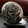 NONE Ciondolo magico universitario Bronzo Tempo Orologio da tasca al quarzo Collana Orologio Giustizia Magia Non morto Uccello Nobile Distintivo Uomo Donna Orologio Regalo