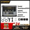 VTOMAN FlashSpeed 1000 Centrale Elettrica Portatile 2000W 828Wh LiFeP04 Batteria Alimentazione Di Emergenza Per Tenda Da Campeggio Esterna Viaggi