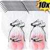 NONE 10/1 pezzi scarpe borse portaoggetti da viaggio portatile vestiti biancheria intima organizzatore trasparente smerigliato sacchetto con coulisse impermeabile a prova di polvere