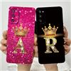 SYKS Per Samsung S20 FE Plus Ultra Custodia Crown Letter Custodia morbida in silicone liquido per Galaxy S 20 S20FE Protezione completa Cover posteriore