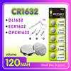 JNian 2PCS-10PCS CR1632 DL1632 ECR1632 GPCR1632 Batteria a bottone al litio anidride manganese da 1,5 V, adatta per calcolatrici, orologi