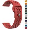 YEELUSEE Cinturino sportivo in silicone per braccialetto Amazfit Active/Active 2, cinturino da 20-22 mm per Amazfit Balance 2/Bip 6 5 3 3Pro/GTR4 3/GTS 3 4 Mini