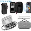 NONE Per Insta360 X4 Air Storage Bag Custodia da viaggio Borsa a tracolla all-in-one in PU Borsa protettiva per fotocamera antiurto con guscio rigido