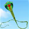 NONE Grande aquilone serpente per bambini aquilone Nylon facric Fly String Line Beach Sports Outdoor Play Weifang Cobra Kite Factory linea Koi