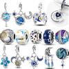 NONE 100% reale 925 sterling silver stella sole luna pandent charms perline gioielli adatti originale 925 braccialetto per le donne regalo fai da te partito