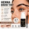 NONE Kit Professionale per Tintura Sopracciglia all'Henné Nero Marrone Impermeabile e a Lunga Durata per Uso Domestico Effetto Naturale