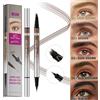 W3W Penna per sopracciglia Matita per sopracciglia, Eyeliner 2 in 1 Matite per sopracciglia 4D con punta a pennello a doppia estremità, Capelli impermeabili a lunga durata
