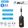 kebidu Ricevitore e Trasmettitore Bluetooth 5.4 Adattatore Audio Wireless 2-in-1 con Jack da 3,5mm per TV, Cuffie, Autoradio, Lettore MP3, Altoparlante