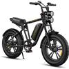 ENGWE Bicicletta Elettrica ENGWE M20, Potenza di Picco 1000W, 48V 13Ah, Autonomia 75KM, Velocità 75km/h, Pneumatici Fat 20x4.0, 7 Velocità, Freno a Disco, E-bike Urbana