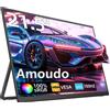 amoudo Monitor Portatile Amoudo 21.5 Pollici 1080P 100Hz Compatibile VESA, Monitor Portatile ad Angolo di Visione Ampio