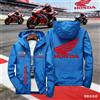 HONDA Giacca da Moto Honda HRC per Uomo, Antivento con Cerniera e Cappuccio, Casual e alla Moda per Primavera e Autunno