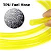 NONE Tubo Flessibile in TPU Giallo Resistente all'Olio per Moto, Auto, Motosega, Soffiatore, Tubo per Benzina 2x3.5/2.5x5/3x5/3x6/4x6/5x8/6x8/7x10mm