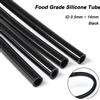 NONE Tubo in Silicone Nero per Alimenti 2/5m, ID 0.5 1 2 4 5 6 7 8 9 10 11 12 14mm, Alta Temperatura, Non Tossico, per Acqua Potabile, Rubinetto, Tubo da Giardino
